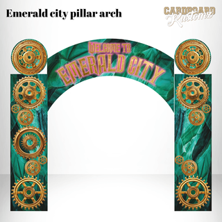 Emerald City Gates, Emerald city pillar arch, party back drop image 0