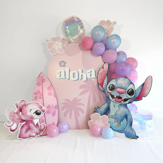 Hawaiian Alien Pink Mini 4ft Birthday Bundle, DIY Party Pack