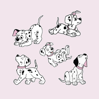Dalmatian Puppy, Five Mini Cutouts