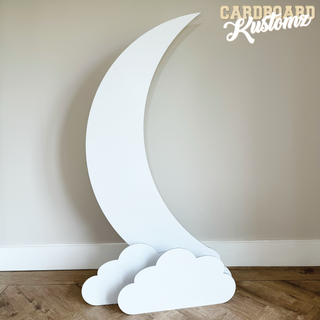 Moon and Clouds Party Back Drop, Moon and Clouds Party Cut Out image 0