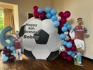 6ft Football Back Drop, Party Backdrop, Personalised Backdrop image 1