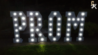 4ft LED Party Letters & Numbers White Or Printed image 9