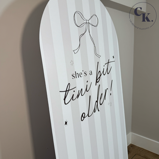 Espresso Martini Backdrop, Tini Bit Older Backdrop, Birthday Backdrop image 6