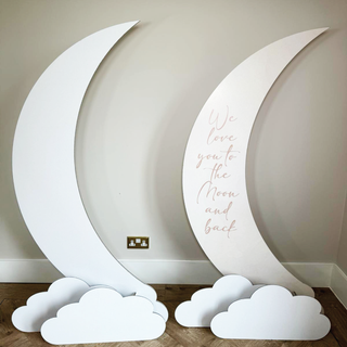 Moon and Clouds Party Back Drop, Moon and Clouds Party Cut Out image 2