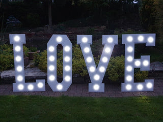 4ft LED Party Letters LOVE - White image 0