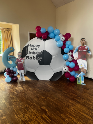 6ft Football Back Drop, Party Backdrop, Personalised Backdrop image 2