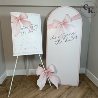 She's Tying the Knot bundle, backdrop, welcome sign and cut image 9
