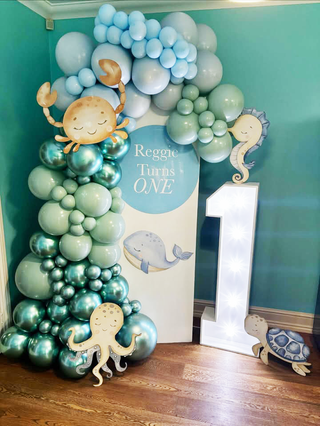 Set of Five Mini Under the Sea Cutouts - Blue image 1