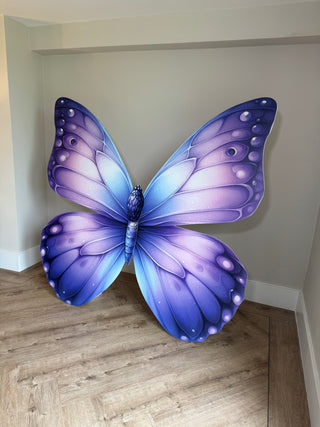 Two piece butterfly back drop, butterfly party decoration  image 1