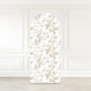 Honey Pot Bear Toile Print Backdrop