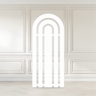 Slatted Arch Backdrop Panel, Sail Board, Arched Backdrop, Rainbow Backdrop