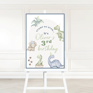 Dinosaur Boho Party Welcome Sign