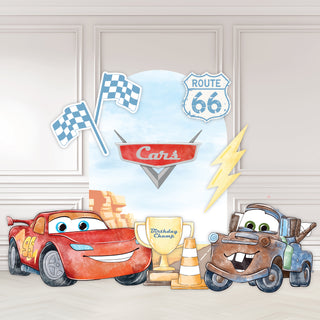 Car Watercolour Mini 4ft Birthday Bundle, DIY Party Pack