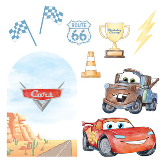 Car Watercolour Mini 4ft Birthday Bundle, DIY Party Pack