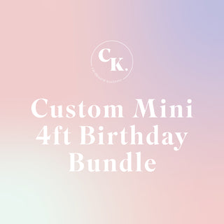 Custom Mini 4ft Birthday Bundle