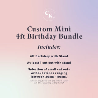 Custom Mini 4ft Birthday Bundle