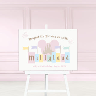 Fairytale Princess Welcome Sign