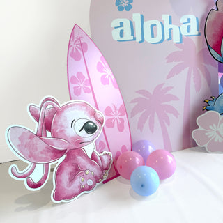Hawaiian Alien Pink Mini 4ft Birthday Bundle, DIY Party Pack