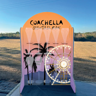 Coachella/Festival Table Top Drinks Wall