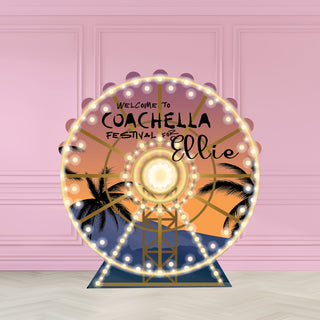 Customisable Coachella/Festival Ferris Wheel Photo Back Drop