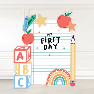 My 1st Day of School Mini 4ft Bundle, DIY Party Pack
