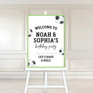 Football Theme Welcome Sign