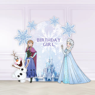 Ice Queen Mini 4ft Birthday Bundle, DIY Party Pack
