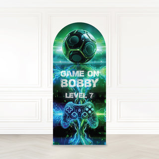 Gaming Football Birthday Backdrop