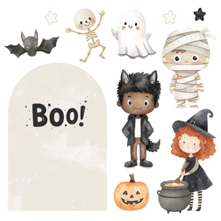 Halloween Cute Boo Mini 4ft Birthday Bundle, DIY Party Pack