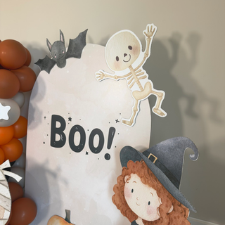 Halloween Cute Boo Mini 4ft Birthday Bundle, DIY Party Pack