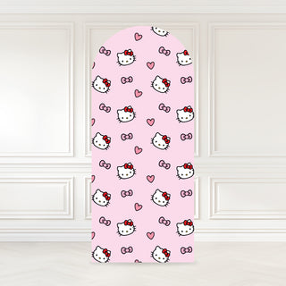 Kitty Pink Pattern Backdrop