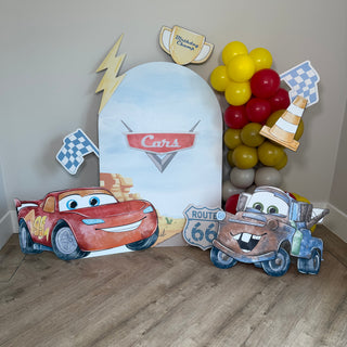Car Watercolour Mini 4ft Birthday Bundle, DIY Party Pack