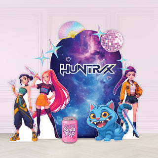 Demon Hunters Mini 4ft Birthday Bundle, DIY Party Pack