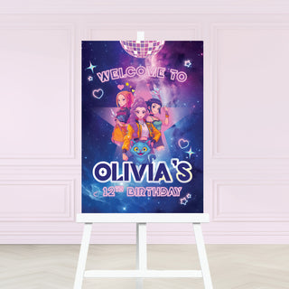 Demon Hunters Party Welcome Sign