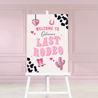 Last Rodeo Welcome Sign, Hen Party Welcome Sign