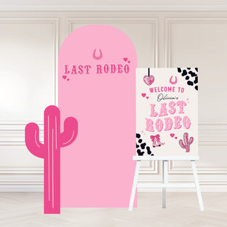 Pink Cactus Cut Out, Last Rodeo Theme Cut Out