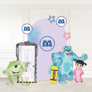 Monsters Watercolour Mini 4ft Birthday Bundle, DIY Party Pack