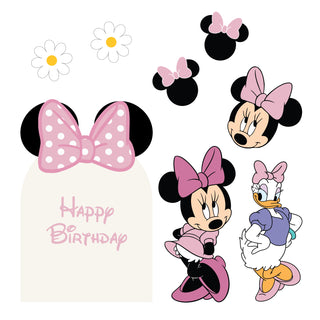 Classic Girl Mouse + Girl Duck Mini 4ft Birthday Bundle, DIY Party Pack