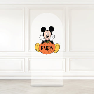 Classic Mouse Pumpkin Backdrop Sign