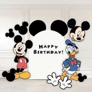 Classic Mouse + Duck Mini 4ft Birthday Bundle, DIY Party Pack