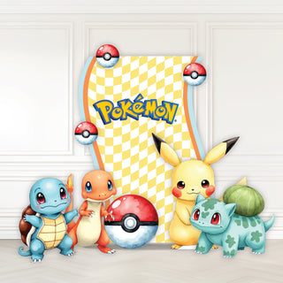 Pokemon Mini 4ft Birthday Bundle, DIY Party Pack