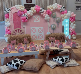 Beige Barn Double Backdrop