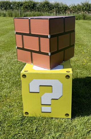 Super Gamer Theme Printed Cubes, Party Blocks