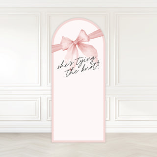 Tying the Knot Backdrop, Tying The Knot Party, Hen Do Party Sign