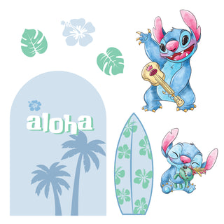 Hawaiian Alien Blue Mini 4ft Birthday Bundle, DIY Party Pack