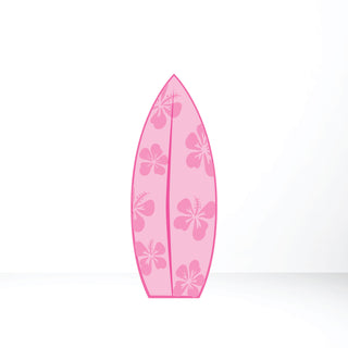 Hawaiian Flower Surfboard Cut Out