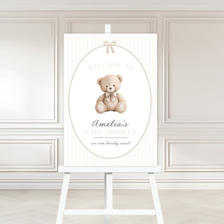 Teddy Bear Welcome Sign