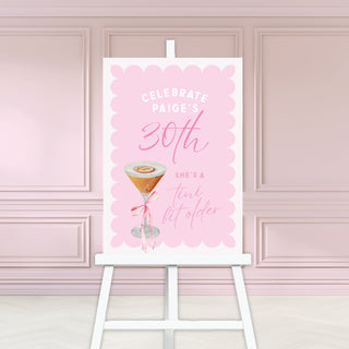 Passionfruit Martini Welcome Sign, Tini Bit Older Welcome Sign, Birthday Sign