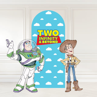 Toy Character Party Bundle, Back Drop and Cut Out Set - Water colour
