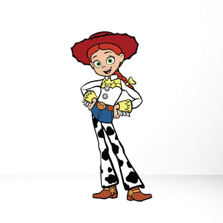 4ft Jessie Cowgirl Cut Out - Solid Colour